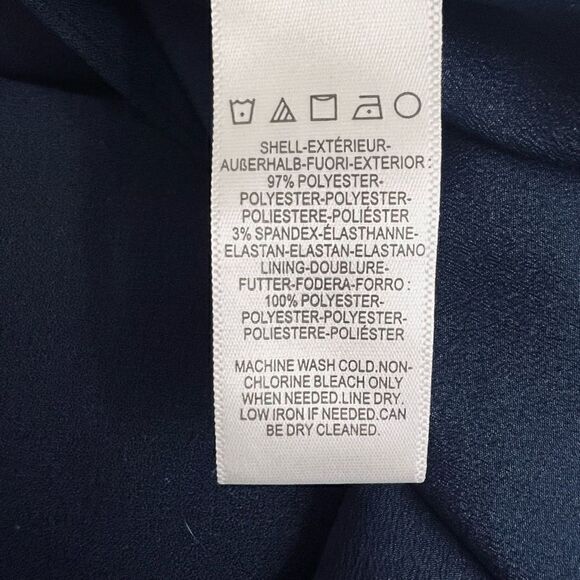 Dress the Population Womens Midnight Blue Sandra Mermaid Gown Size Large NWT - Picture 5 of 7